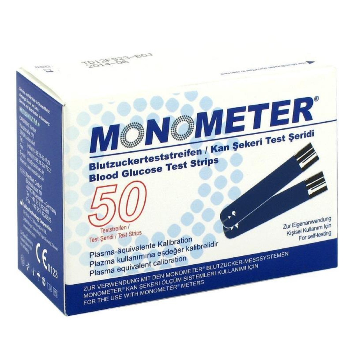 Monometer Blutzuckertestreifen 50 Stück