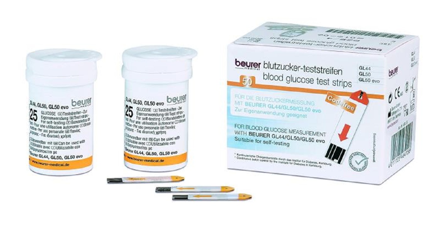 Beurer GL44 / GL50 Blutzuckerteststreifen 50 Stück